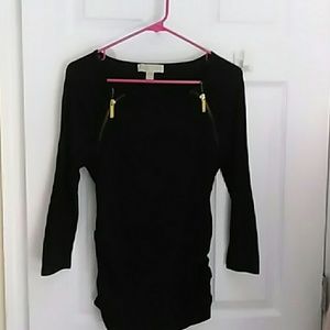 Michael Michael Kors Black 3/4 sleeve shirt